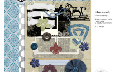 May 2020 New Free Kit Vintage Memories