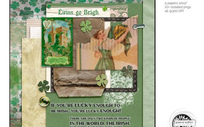 St Patrick’s Day Free Page Layout Kit: Fun 1st