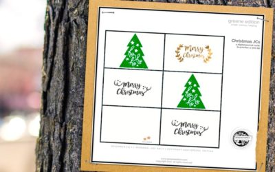 Freebie: Merry Christmas Journal Cards