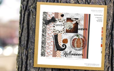 Digital Scrapbooking Freebie: Spooky Kit