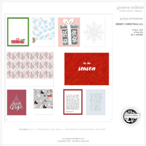 gree edition - freebie- pocket cards -25 Days of Christmas Freebie - Merry Christmas JC's