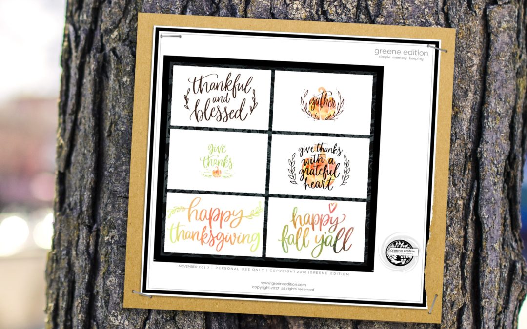 greene edition Thankful journal cards freebie, greeneEdition_no_2017_Thankful_JC