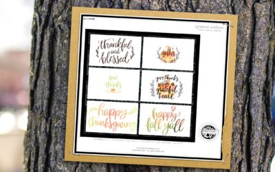 greene edition Thankful journal cards freebie